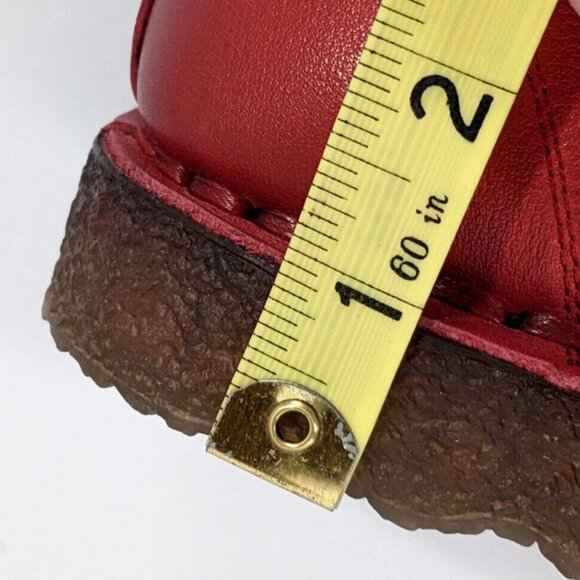 BoNaVi Leather Slip On Comfort Shoes Burnished Red Womens Size 40 (US 8.5) - Picture 10 of 11